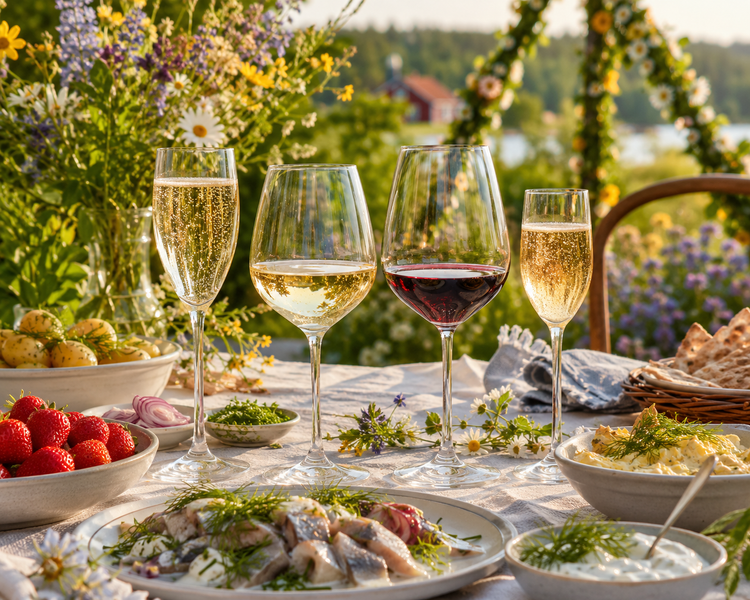 Benjamin från Restaurang Äng rekommenderar viner till midsommar