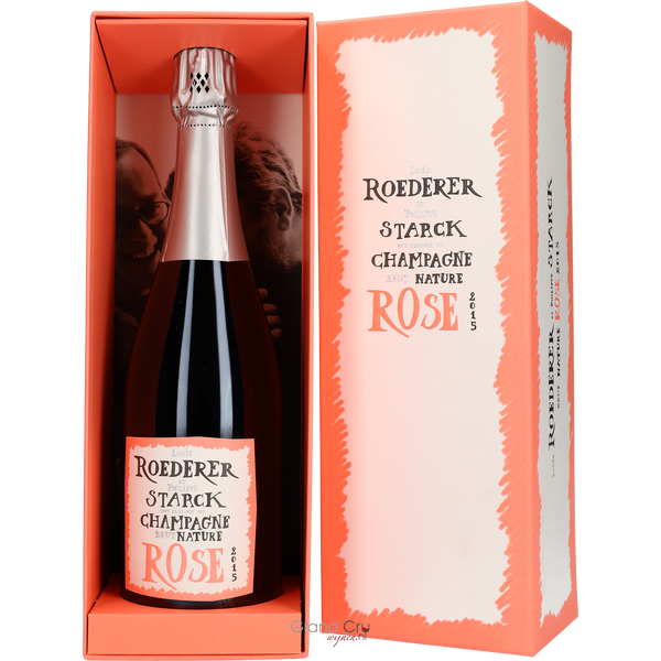 2015 Champagne Louis Roederer & Philippe Starck Brut Nature Rosé - Bottle Hero