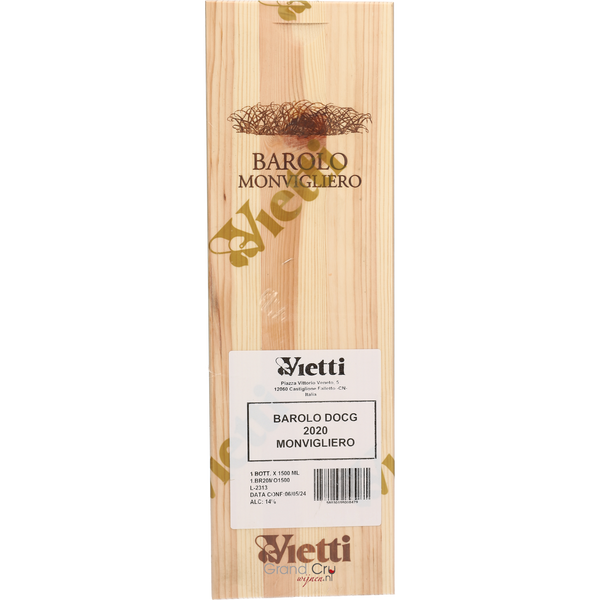 2020 Vietti Barolo Monvigliero Magnum - Bottle Hero
