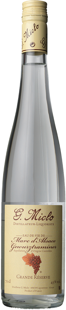 Miclo Distillateur Liquoriste, Marc d'Alsace Gewurztraminer Grande Reserve - Bottle Hero