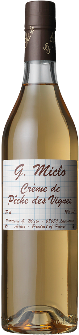Miclo Distillateur Liquoriste, Creme de Peche De Vignes 50 cl - Bottle Hero