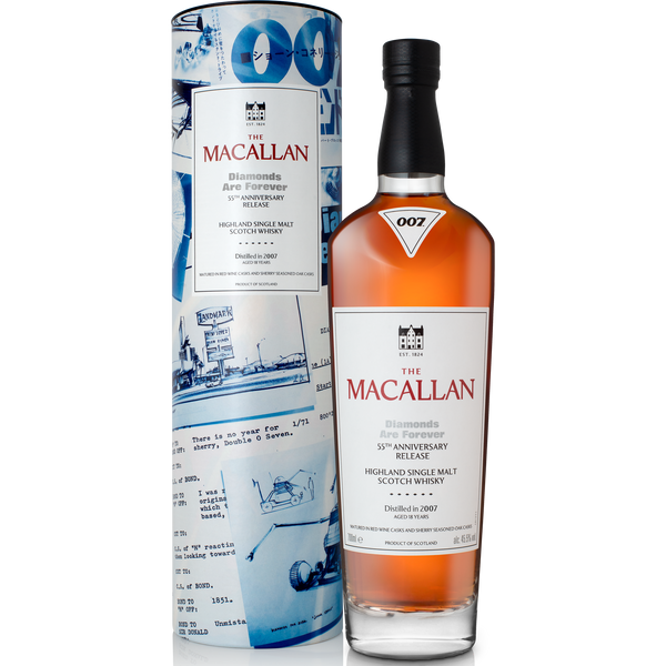 The Macallan James Bond 55th Anniversary 'Diamonds are Forever' Single Malt Scotch Whisky - Bottle Hero