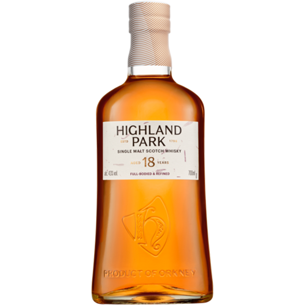 Highland Park 18 Year Old Single Malt Scotch Whisky - Bottle Hero