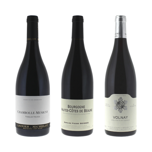 Vinlåda: Klassisk röd Bourgogne