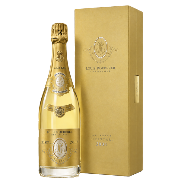 Louis Roederer Cristal 2008 GIFTBOX Late Release - Bottle Hero