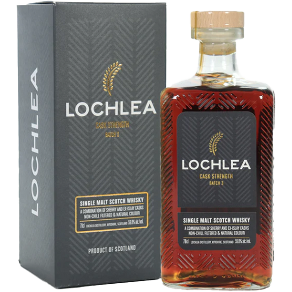 Lochlea Cask Strength Batch 3 Single Malt Giftbox - Bottle Hero