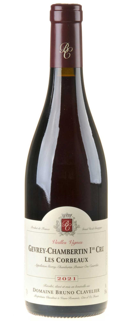 Bruno Clavelier Gevrey-Chambertin 1er Cru Les Corbeaux Bio 2021 - Bottle Hero