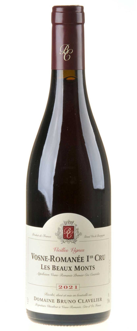 Bruno Clavelier Vosne Romanée 1er Cru Les Beaux Monts Bio 2021 - Bottle Hero