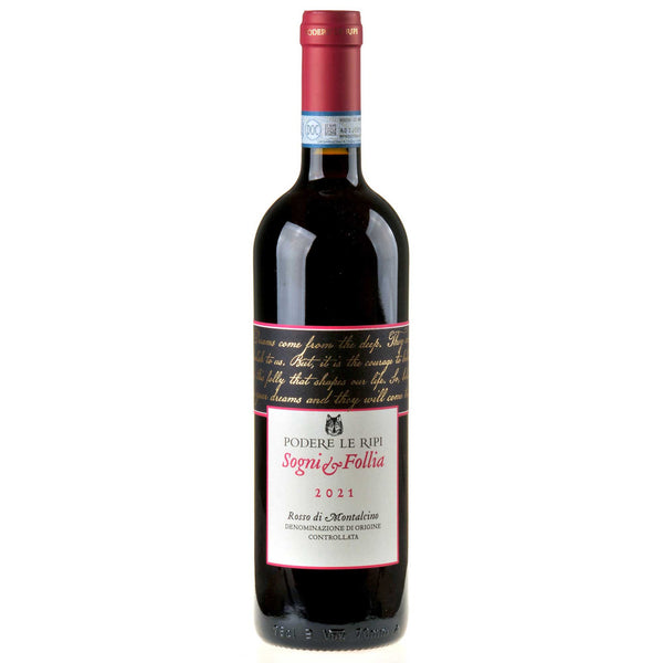 Podere Le Ripi Sogni e Follia Rosso di Montalcino 2021 - Bottle Hero