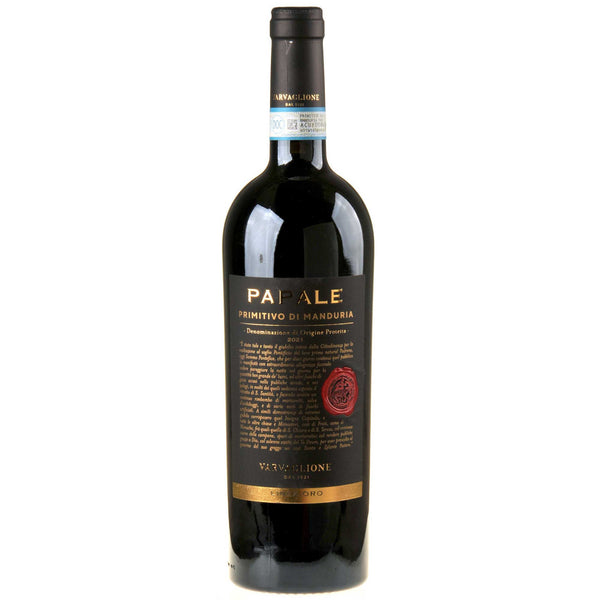 Varvaglione Linea Oro Papale Primitivo 2021 - Bottle Hero