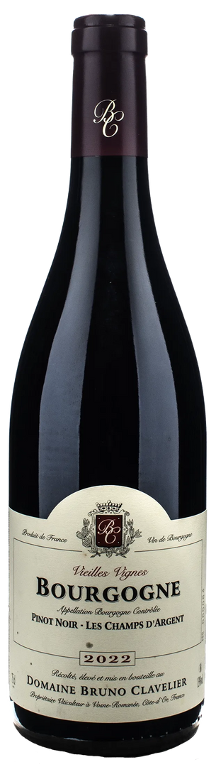 Bruno Clavelier Bourgogne Pinot Noir Les Champs d'Argent 2022 - Bottle Hero