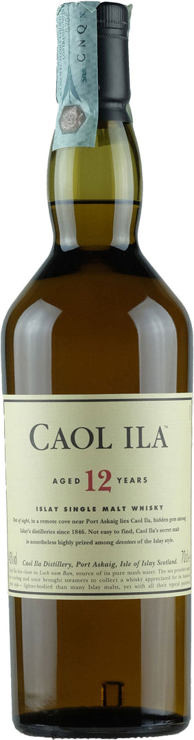 Caol Ila Islay Single Malt Whisky 12 Y.O. 0.7L - Bottle Hero