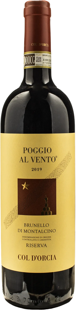 Col D'Orcia Brunello di Montalcino Poggio al Vento Riserva 2019 - Bottle Hero