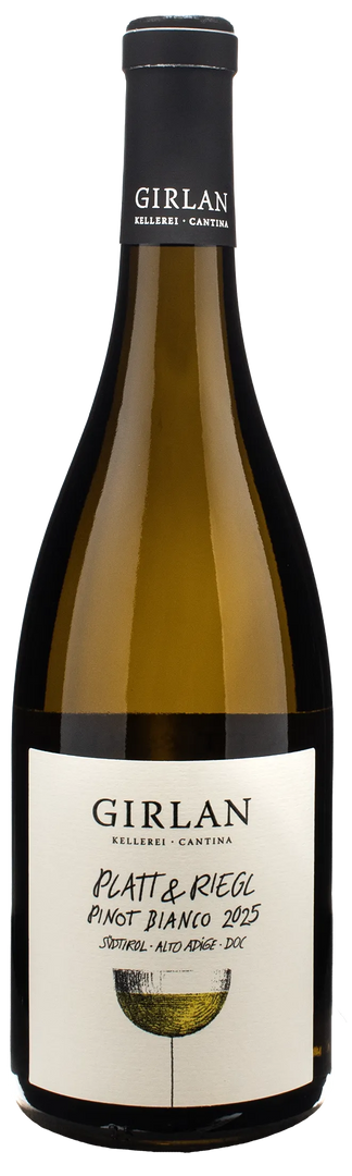 Girlan Pinot Bianco Platt & Riegl 2025 - Bottle Hero
