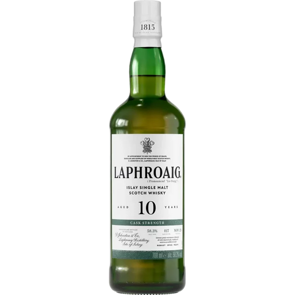 Laphroaig 10 Year Old Cask Strength Single Malt Scotch Whisky