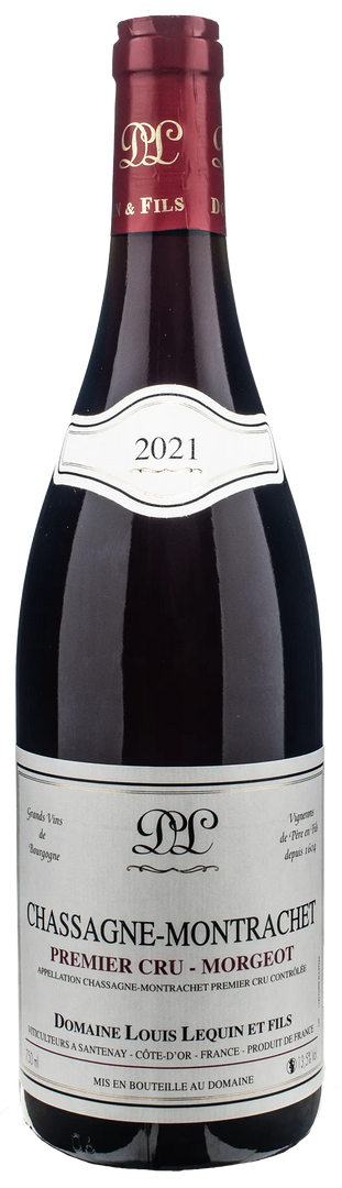 Louis Lequin & Fils Chassagne Montrachet Rouge 1er Cru Morgeot 2021 - Bottle Hero