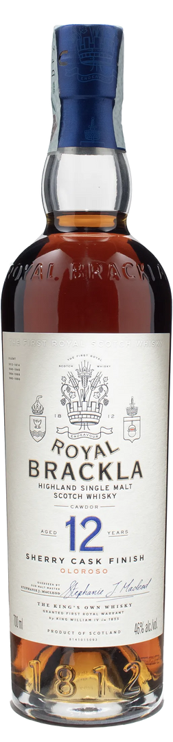 Royal Brackla Higlland Single Malt Scotch Whisky 12 Y.O. Sherry Cash Finish Oloroso 0.7L