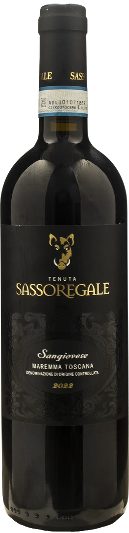 Sassoregale Maremma Toscana Sangiovese 2022 - Bottle Hero