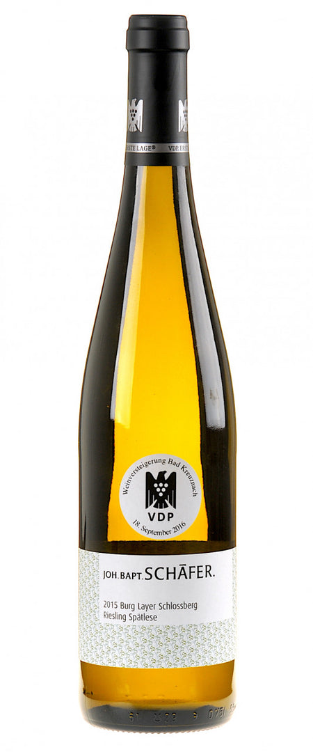 Joh. Bapt. Schäfer Riesling Burg Layer Schlossberg Spätlese 2015 - Versteigerungswein white - Bottle Hero