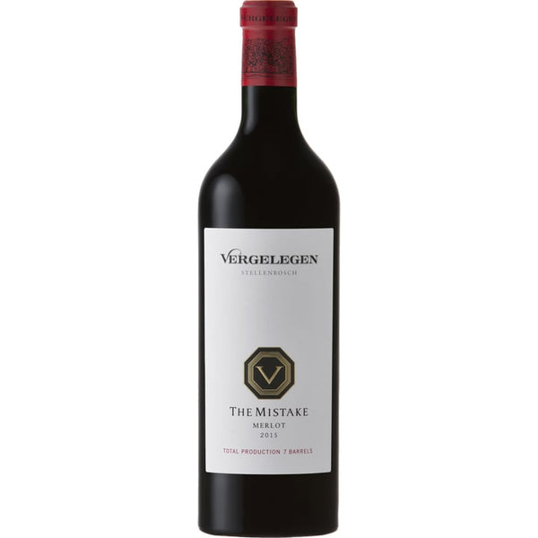 2015 Vergelegen The Mistake Merlot - Bottle Hero